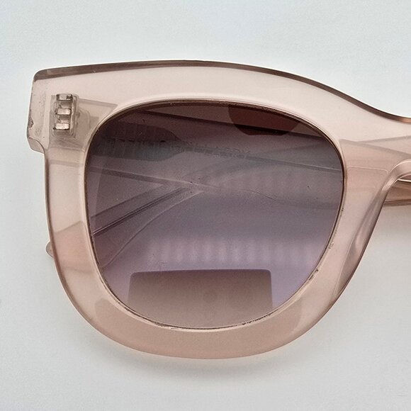 Thierry Lasry Gambly 1705 Crystal Peach Frame Brown Lens Cat Eye Sunglasses 49mm - Picture 12 of 12